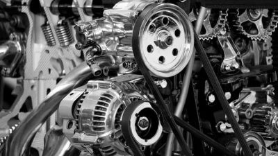Engine belts arrangements