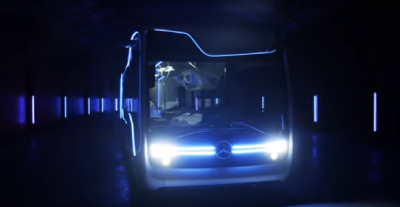 Mercedes Benz's semi-automatic drive Bus