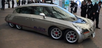 The 'ELICA' an Electric car built with 8 rims