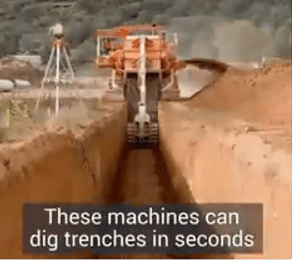 Trenches Digging Machine