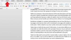 5 Steps to Add And Edit Tables In A Document Using Microsoft Word