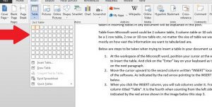 5 Steps to Add And Edit Tables In A Document Using Microsoft Word