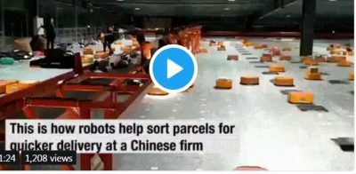 parcel deliverying robot