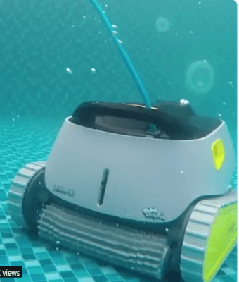Swimming pool cleaning robot called 'Dolphin'