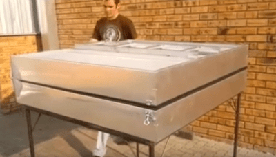 A portable tent or A mobile house