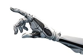 AI Robot hand and fingers