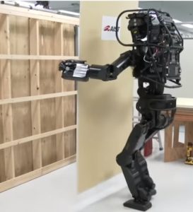 HRP-5P ROBOT - arms. - carrying a wood board