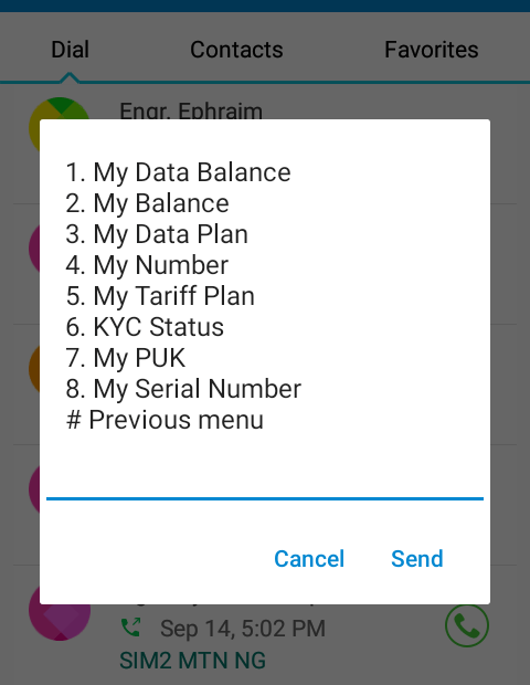 2nd POPUP THAT REVEALS AIRTEL SERVICES AVAILABLE