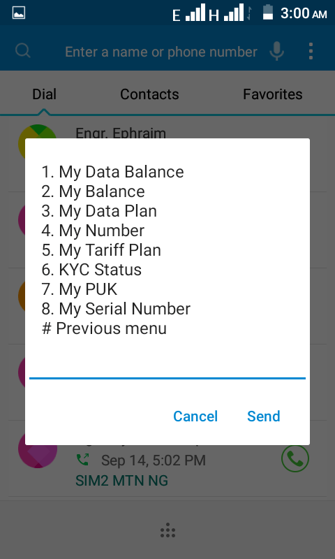 2nd POPUP THAT REVEALS AIRTEL SERVICES AVAILABLE