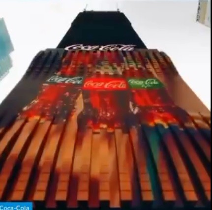 HOW COCA-COLA IS USING 3D BILLBOARD FOR ADVERTS