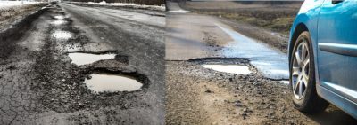 Causes of Potholes on the roads and how to stop it