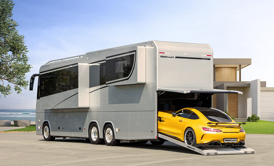 Discover The Trending $1.7 Million Motor Home With Its Own Garage