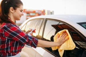 Can I wash my car after tint?