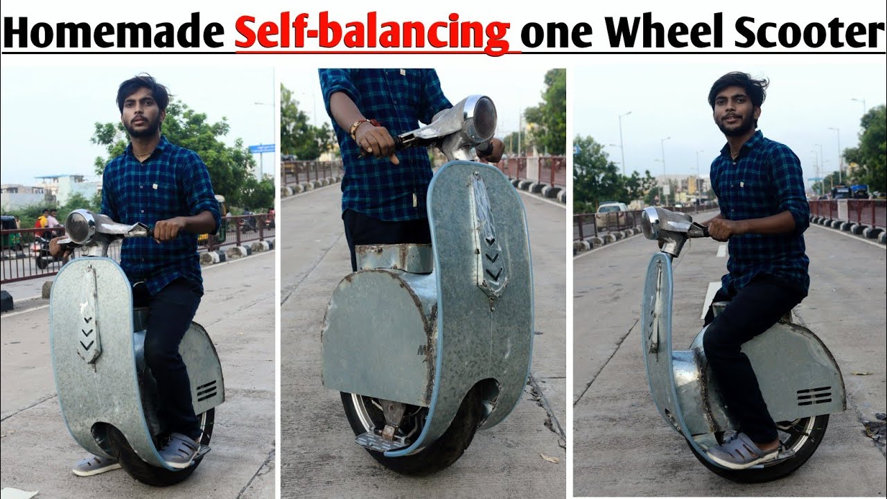Indian Man Made a One Wheel Electric Scooter at Home